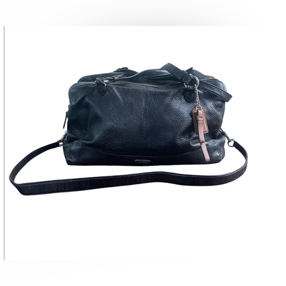 Coach Park Kathryn Black Leather  Bag-Preowned As Is - Picture 1 of 9